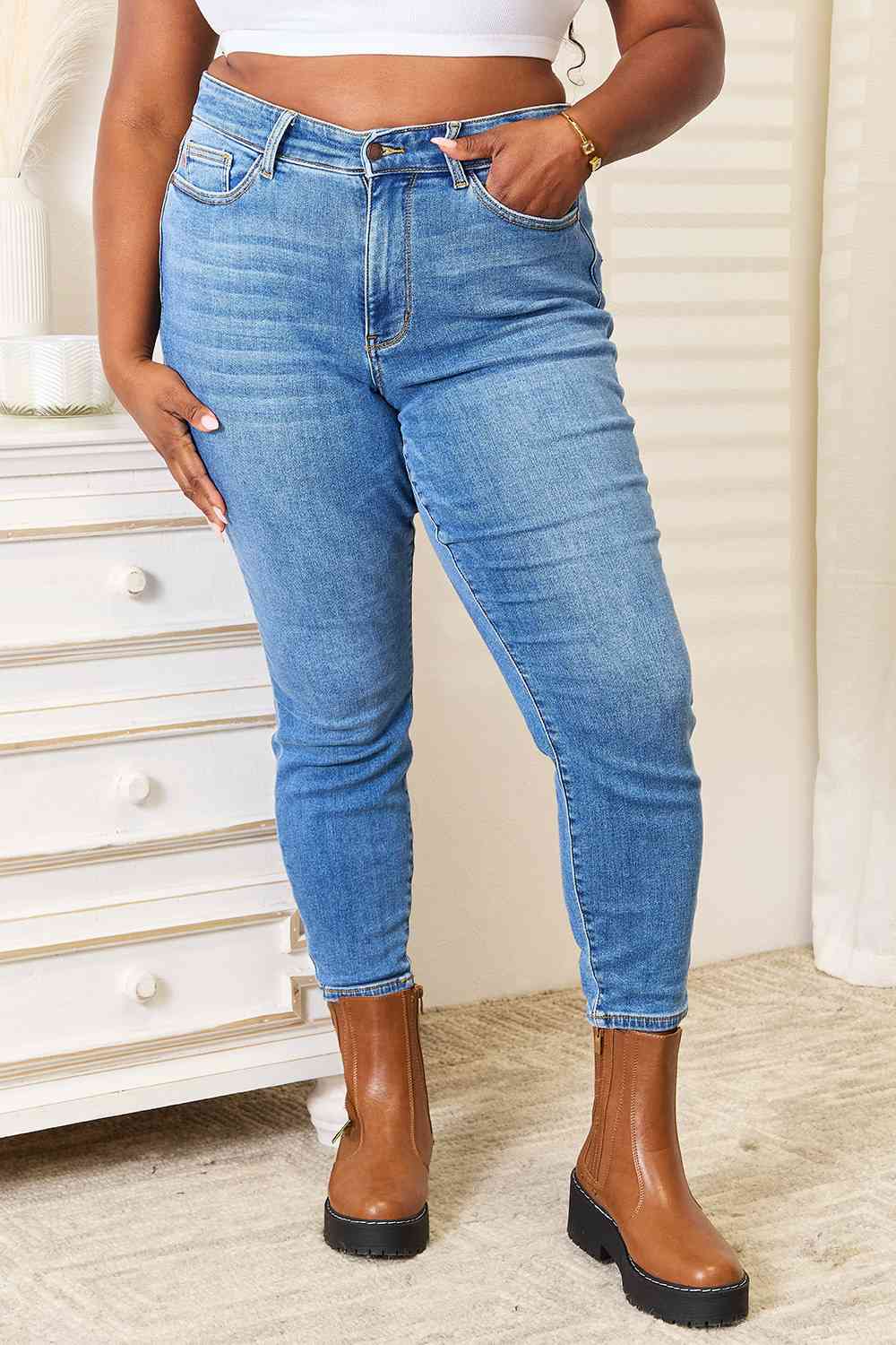 Judy Blue Full Size High Waist Skinny Jeans  Krazy Heart Designs Boutique Medium 0(24) 