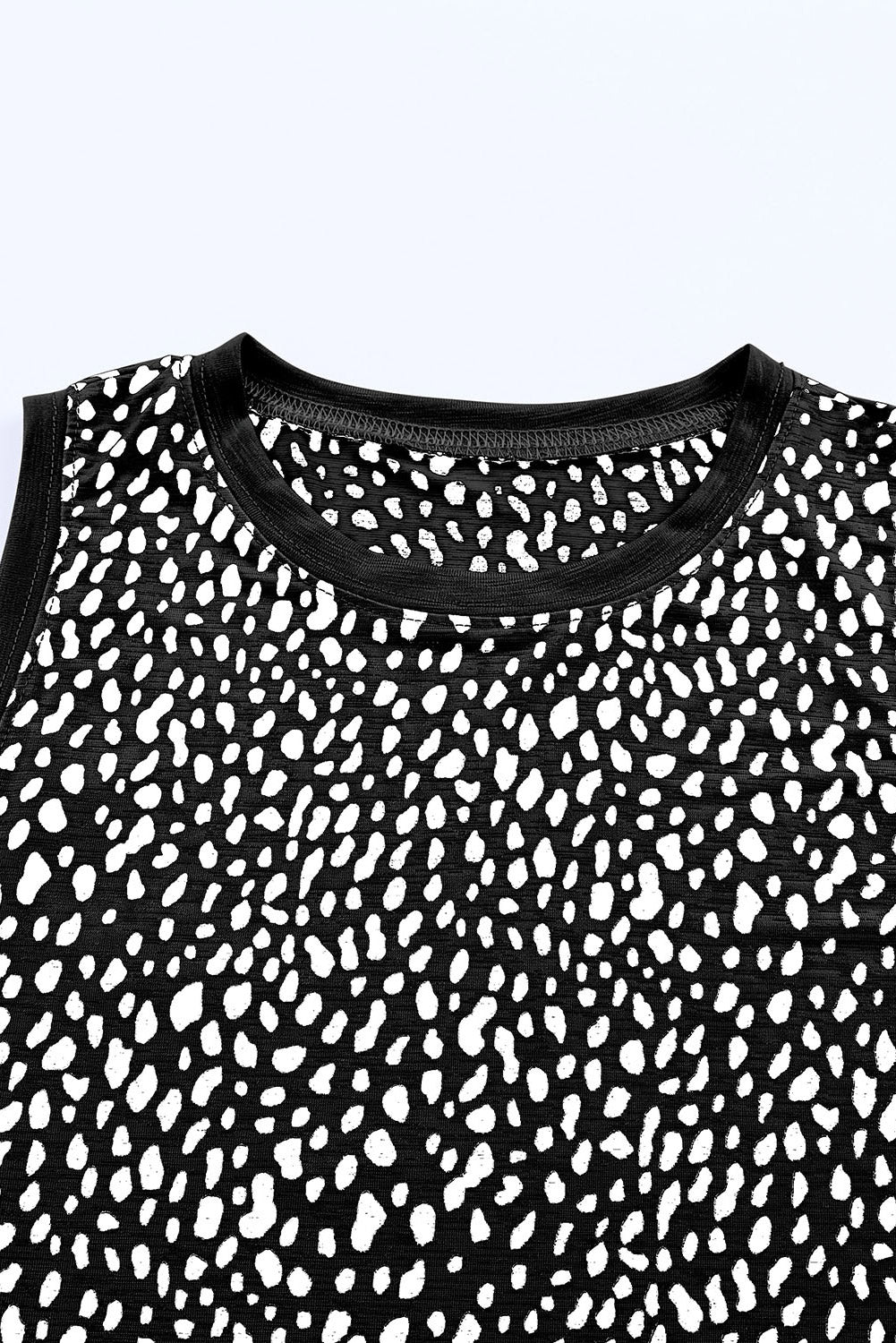 Leopard Printed Round Neck Tank  Krazy Heart Designs Boutique   