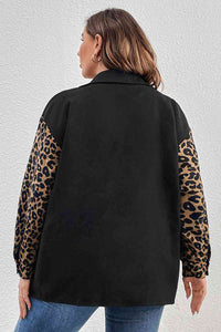 Plus Size Leopard Shacket  Krazy Heart Designs Boutique   