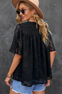 Round Neck Puff Sleeve Blouse (11 Colors)  Krazy Heart Designs Boutique   