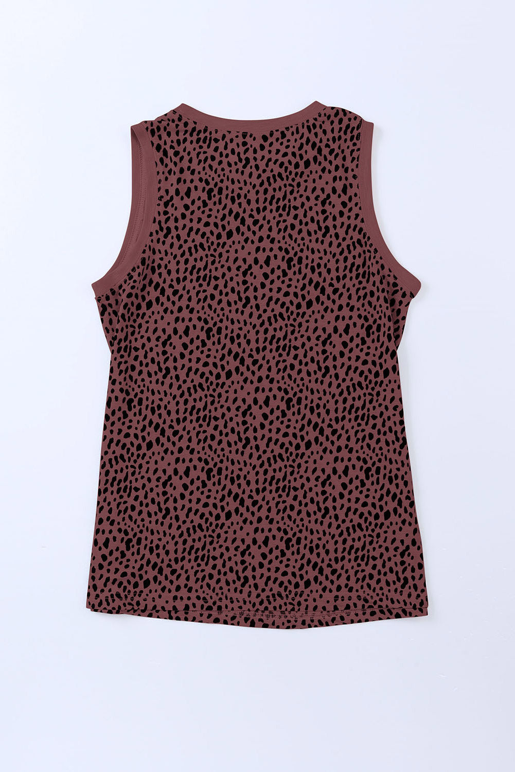 Leopard Printed Round Neck Tank  Krazy Heart Designs Boutique   