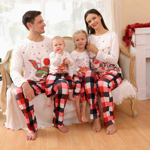 Reindeer Top and Plaid Pajama Set for Men  Krazy Heart Designs Boutique   