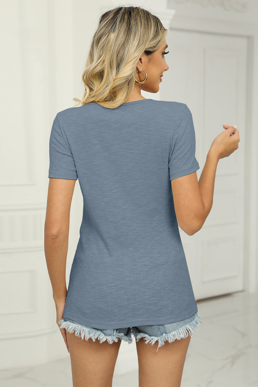 Twisted V-Neck T-Shirt (7 Colors)  Krazy Heart Designs Boutique   