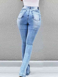 KHD Buttoned Slit Jeans  Krazy Heart Designs Boutique   