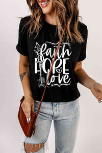 FAITH HOPE LOVE Graphic Tee Shirt  Krazy Heart Designs Boutique   