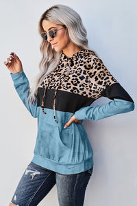 Leopard Color Block Hoodie (5 Colors)  Krazy Heart Designs Boutique   