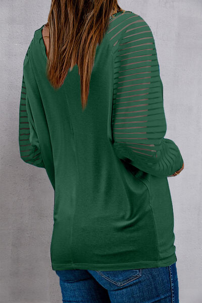 LUCKY V-Neck Raglan Sleeve Blouse Shirts & Tops Krazy Heart Designs Boutique   