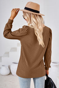 Square Neck Puff Sleeve Blouse (8 Colors)  Krazy Heart Designs Boutique   